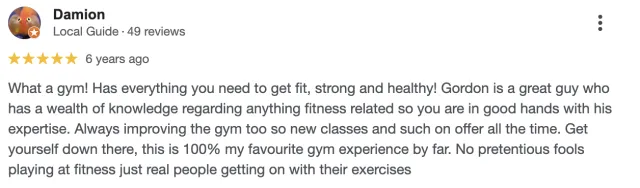 Big G Fitness member review 13