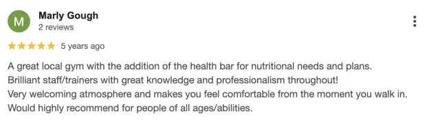 Big G Fitness member review 23